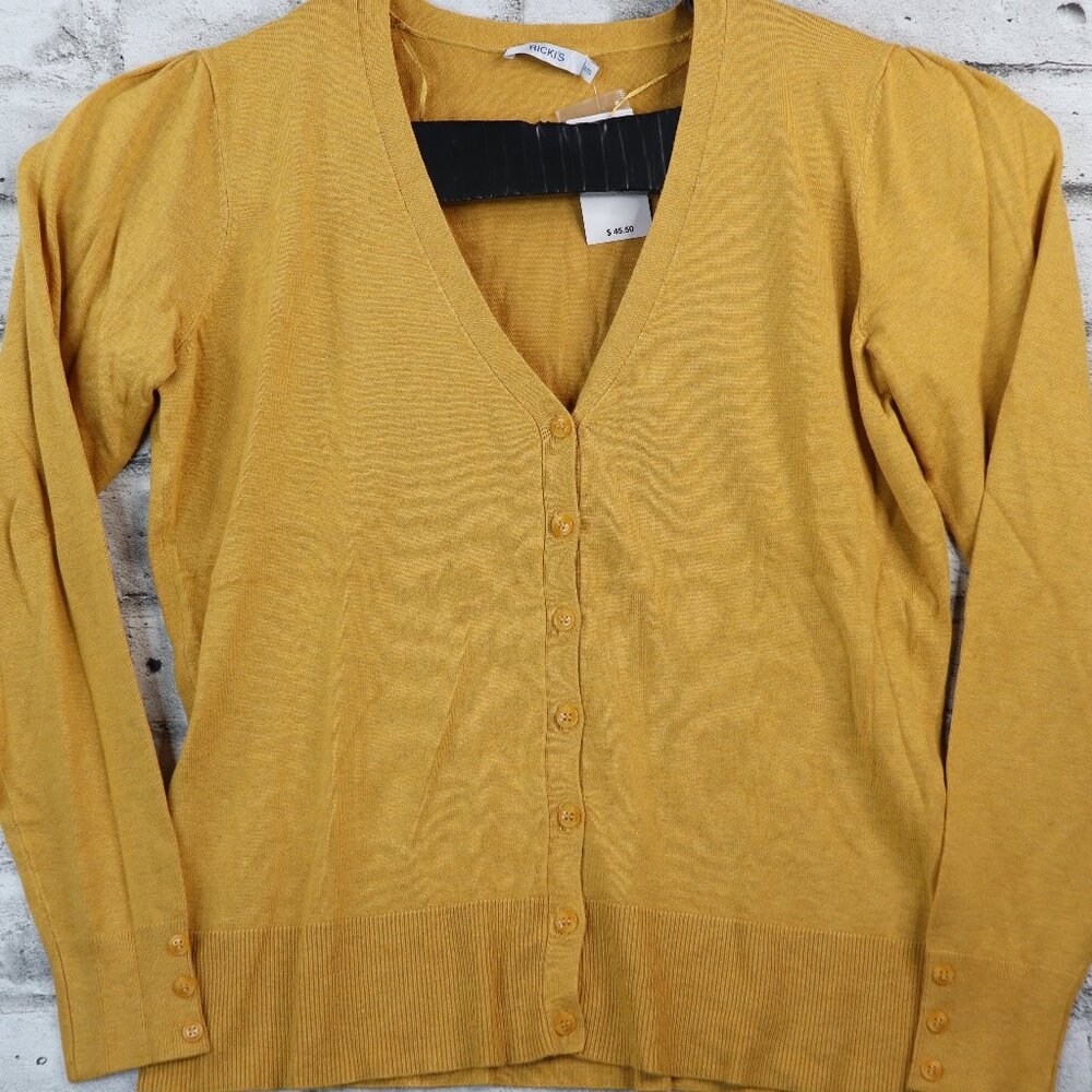 Ricki's Mustard Yellow Women's XL Cardigan NWT